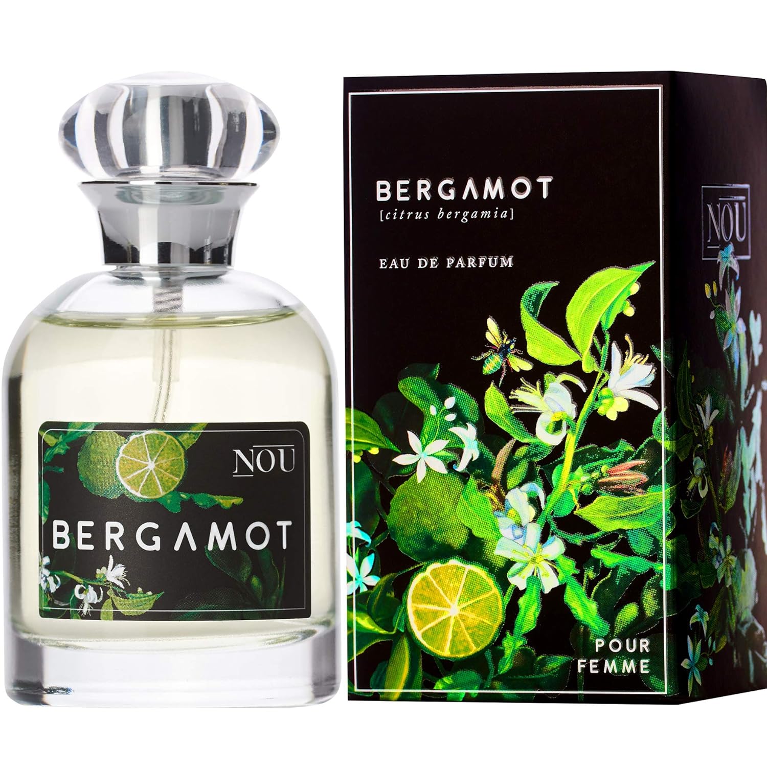  NOU Bergamot 佛手柑香水 – 柑橘香水 – 女性天然香水 含精油 – 清新香味香水 含柑橘和麝香香香調 佛手柑香水 2 盎司(約 50.3 毫升) EDP